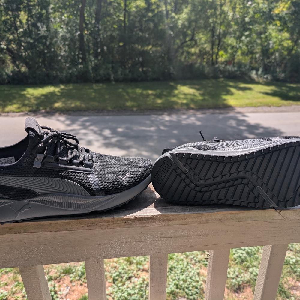 Puma Men's Black Athletic Sneakers - Picture 2 of 3